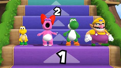 Mario Party 9 Step It Up Wario Vs Birdo Vs Yoshi Vs Koopa Troopa Hardest Cpu Youtube