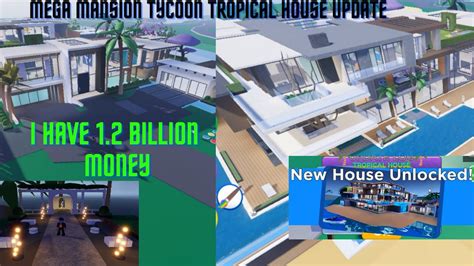 Mega Mansion Tycoon New House Update Mega Mansion Tycoon Tropical House