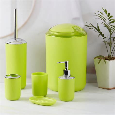 Kookee Acrylic Bathroom Accessories Set Of 6 Modern Acrylic Bath Set