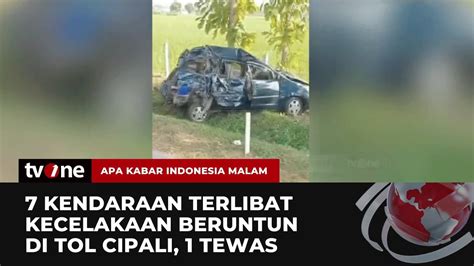 Insiden Laka Lantas Di Tol Cikopo Tewaskan Satu Orang Sejumlah Mobil