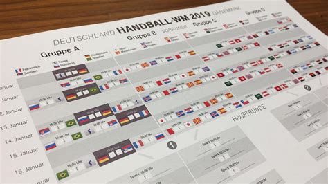 Handball WM 2019 Hier Gibt Es Den Spielplan Als PDF Zum Ausdrucken