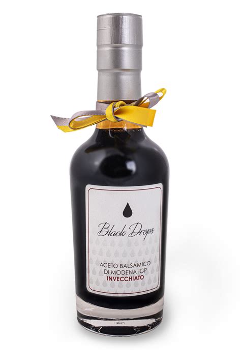 Aceto Balsamico Di Modena Igp Invecchiato 3 Anni 250 Ml Black Drops