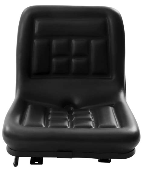 Universal Tractor Seat Black Forklift Seat Adjustable Pvc Leather Seat