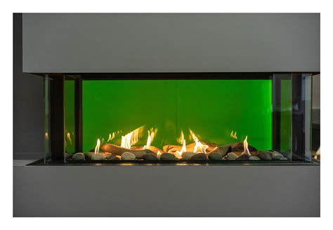 Sierra Flame Lyon 4 Sided See Through Gas Fireplace