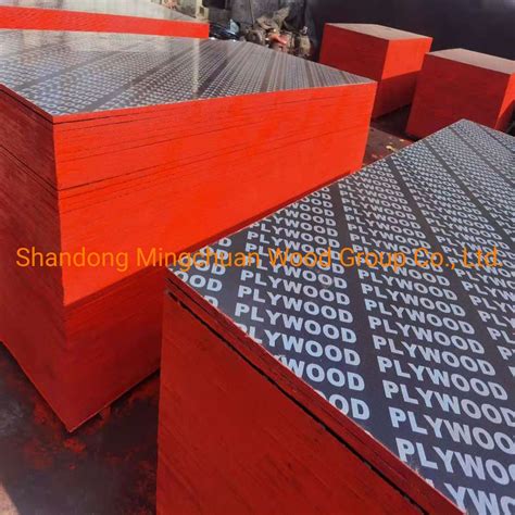 Shuttering Plywood Melamine Formwork For Construction Black Film Faced