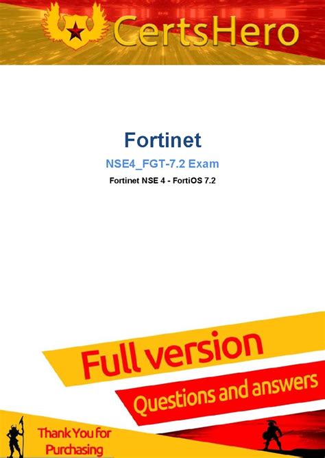 Fortinet NSE4 FGT Feb 2023 Fortinet NSE4 FGT 7 Exam Fortinet NSE 4