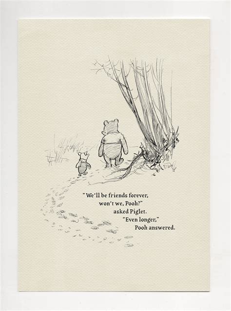 We Ll Be Friends Forever Won T We Pooh Winnie The Etsy