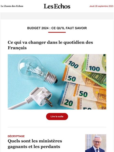 Les Echos Qui Sont Les Gagnants Et Les Perdants Du Budget 2024 Milled