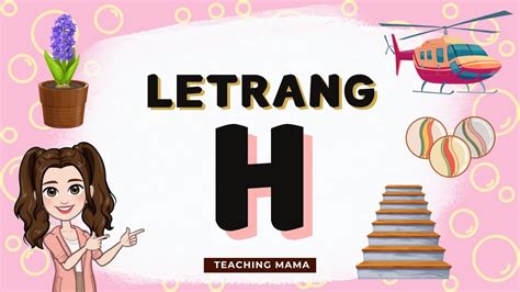 Letrang H Tunog Ng Letrang H Mga Larawan Na Nagsisimula Sa Letrang