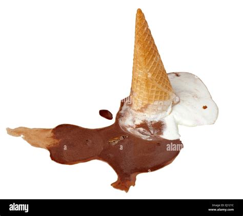 ice cream melting Stock Photo - Alamy