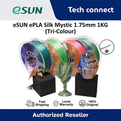 Esun Epla Silk Mystic Tri Colour Mm Kg D Filament Co Extrusion