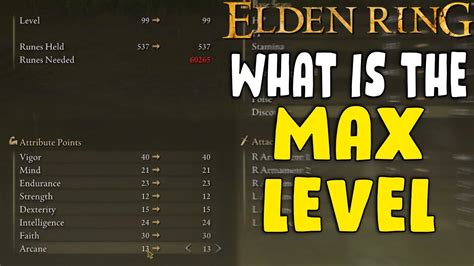 What The Max Level In Elden Ring Is Level Cap YouTube