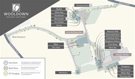 Layout Map All Cottages And Apartments — Wooldown Holiday Cottages