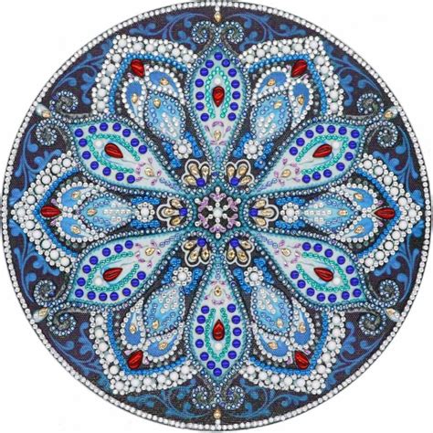 Haft Diamentowy Zimowa Mandala X Cm Haft Diamentowy Kryszta Kowy