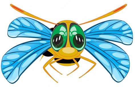 Premium Vector | Vector illustration insect bee on white background