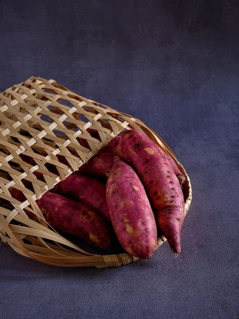 Premium Photo Red Sweet Potato Ipomoea Batatas Freshly Harvested