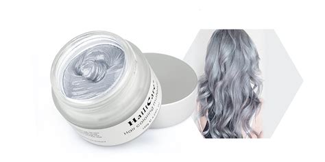 Hailicare Silver Gray Temporary Hair Dye Wax 4 23 Oz Silver Ash Hair Wax Natural Matte