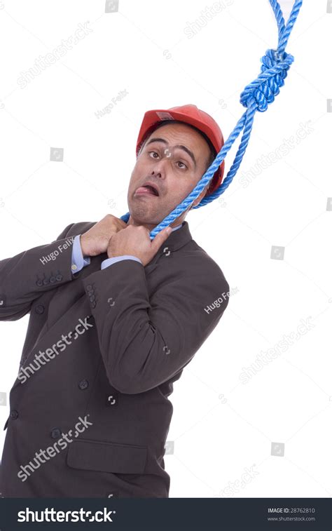 Business Man Hanging On Rope Isolated Stock Photo 28762810 Shutterstock