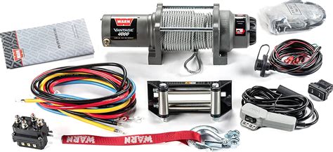 Warn Vantage 4000 12 Volt Dc Powered Electric Atv Winch 4000 Lb Mass Depot