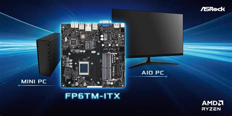 ASRock Lanza La Placa Base Mini ITX Delgada AMD Serie FP6