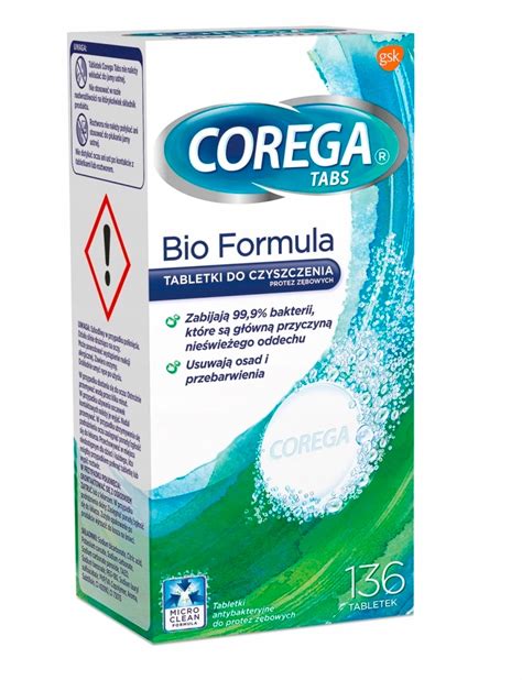 Corega Tabs Bio Formula Tabletki Do Czyszczenia Protez Z Bowych