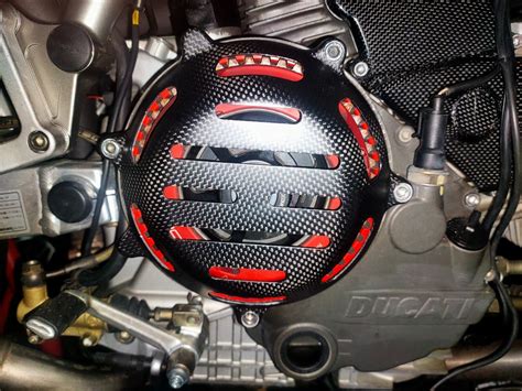 Ducati 749 999 Carbon Fibre Clutch Cover Dry Clutch Vented Matt Finish