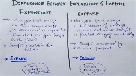 Difference Between Expenditure And Expense Urdu Hindi Teaching PRO