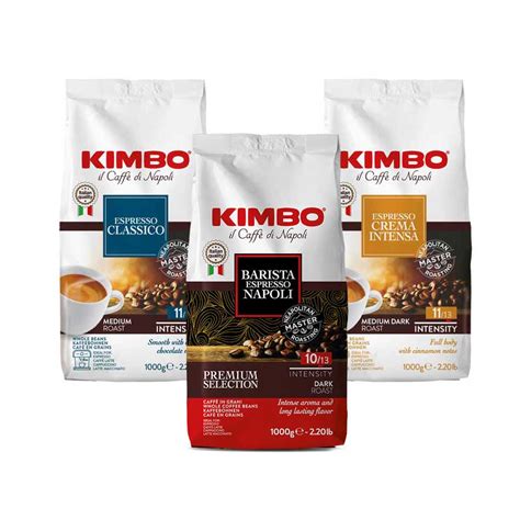 Kimbo Kaffeebohnenset Classico Espresso Napoli Crema Intensa X