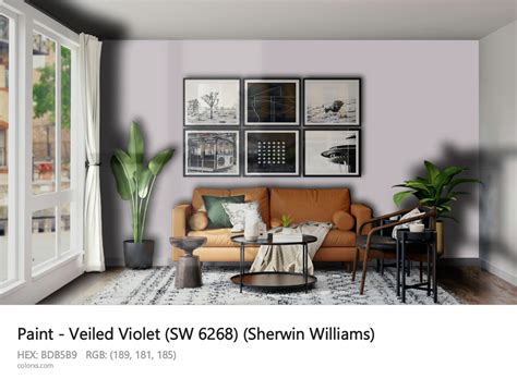 Sherwin Williams Veiled Violet SW 6268 Paint Color Codes Similar