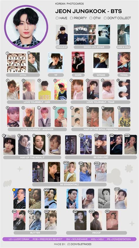 Jeon Jungkook Bts Photocard Template Photocard Photo Cards