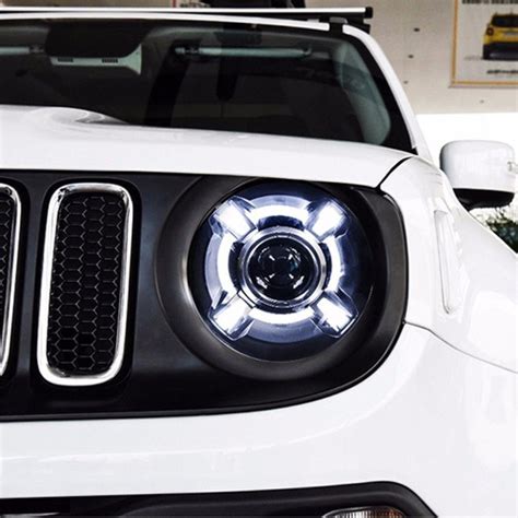 Farol Led Jeep Renegade Xenon E Drl R Em