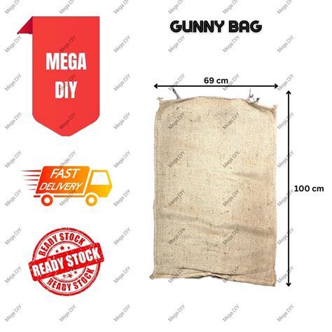 Pcs Gunny Sacks Jute Bag Gunny Bag Bag Guni Cm X Cm