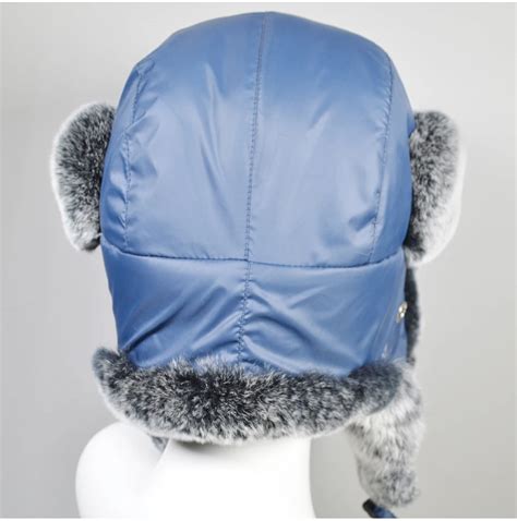 Casquette Chapeau D Hiver En Vraie Fourrure De Lapin Rex Pour Hommes