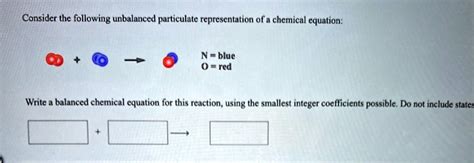 SOLVED Consider The Following Unbalanced Particulate Representation Of