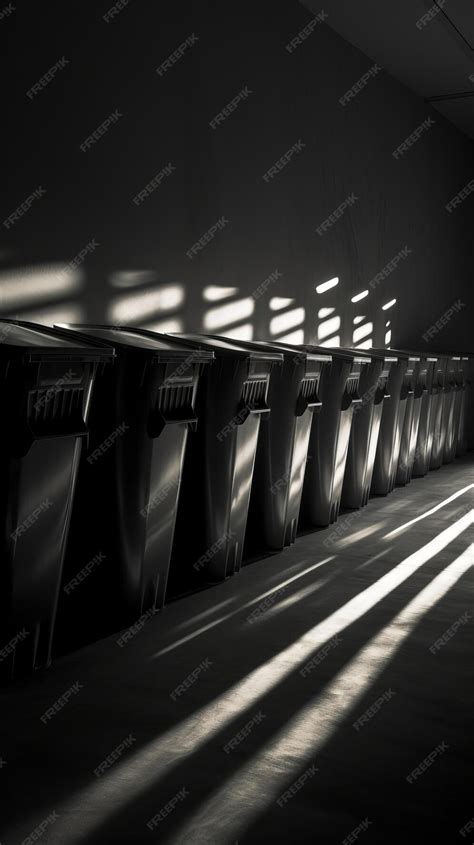 Premium Ai Image A Row Of Urinals In A Public Restroom
