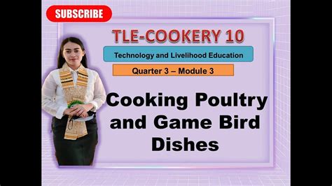 TLE COOKERY 10 Quarter 3 Module 3 COOKING POULTRY AND GAME BIRD