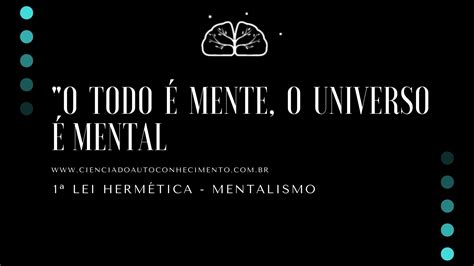 O Mentalismo Primeira Lei HermÉtica Ciência Do Autoconhecimento