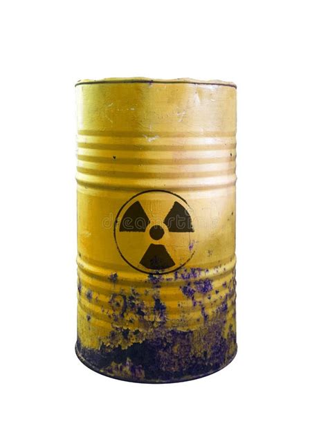 Yellow Barrel of Toxic Waste Isolated. Acid in Barrels Stock Photo ...