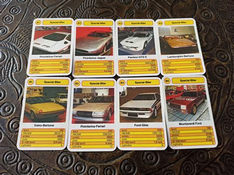 Kwartet Karty Kolekcjonerskie Z Samochodami TOP ASS Special Biler Szczecinek OLX Pl