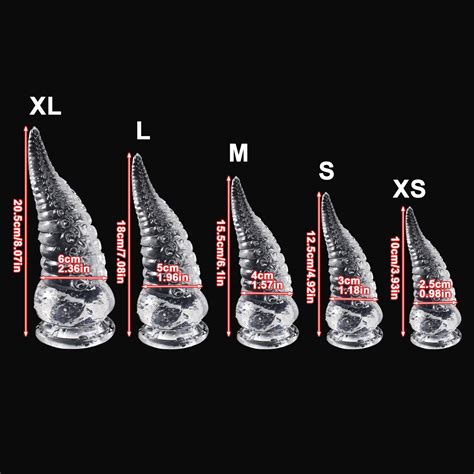 Fantasy Clear Huge Soft Dildo Butt Plug Realistic Dildo Anal Plug Knotted Adult Sex Toy Clear