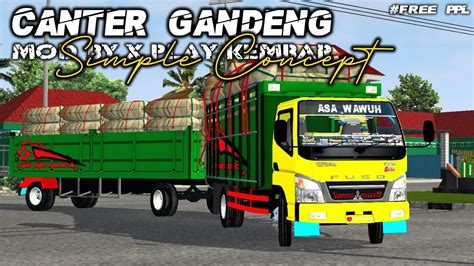 RILIS CANTER GANDENG BY X PLAY KEMBAR FREE LIVERY SIMPLE CONCEPT PPL