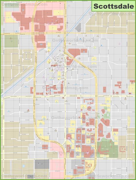 Scottsdale downtown map