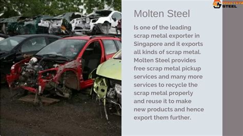 Ppt Scrap Metal Exporter In Singapore Molten Steel Powerpoint