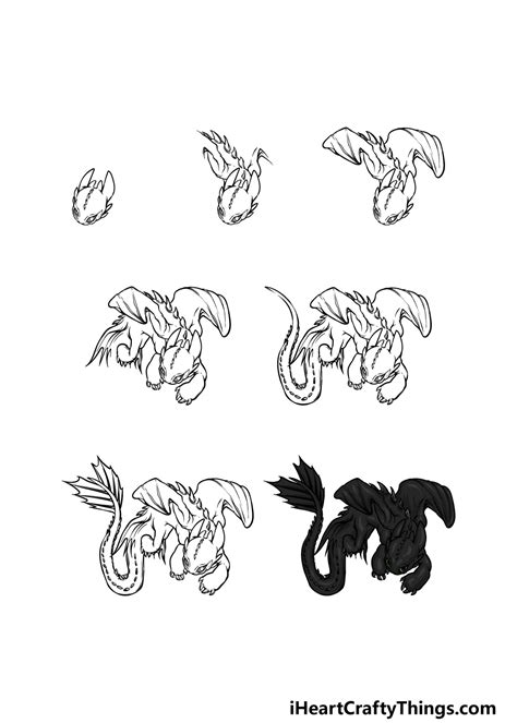 Toothless Drawing How To Draw Toothless Step By Step