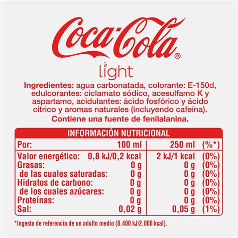 Refresco De Cola Light Coca Cola Pack X Litros