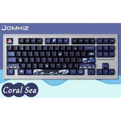 Black Coral Sea Keycaps 129 Keys PBT Cherry Profile DYE SUB