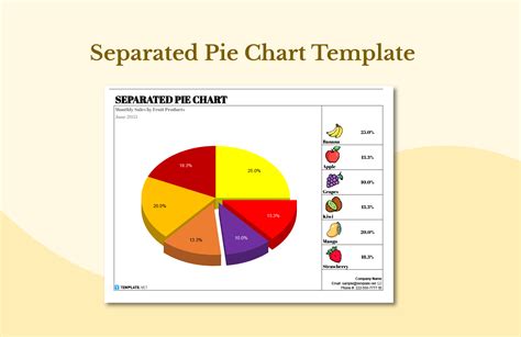 Separated Pie Chart in Excel, Google Sheets - Download | Template.net