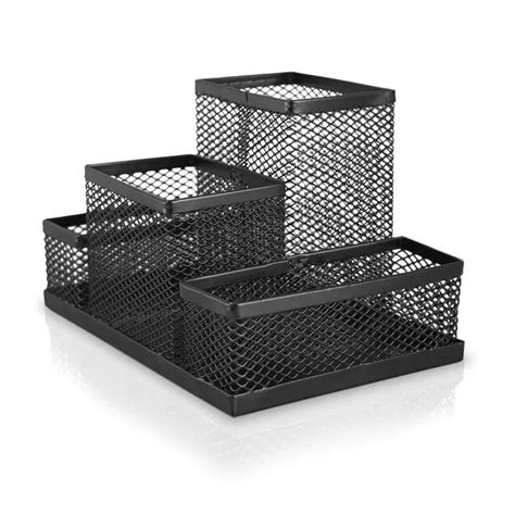 Organizador De Mesa Aramado Preto Keep EI138 Papelaria Criativa