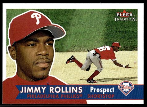 Fleer Tradition Jimmy Rollins Philadelphia Phillies Ebay