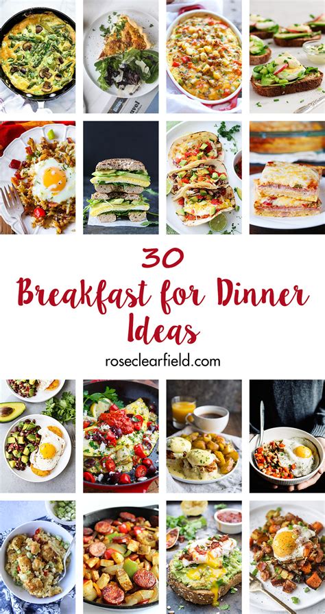 30 Breakfast For Dinner Ideas • Rose Clearfield